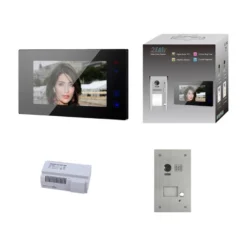 KIT VIDEO AO 7 POUCES AVEC MÉMOIRE + CAMERA ENCASTREE