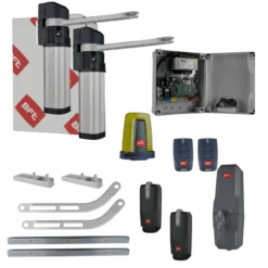 OFFRE PRO - KIT E5 BT A18 MOTORISATION PORTAIL BATTANT PACK GLISSIERES BFT