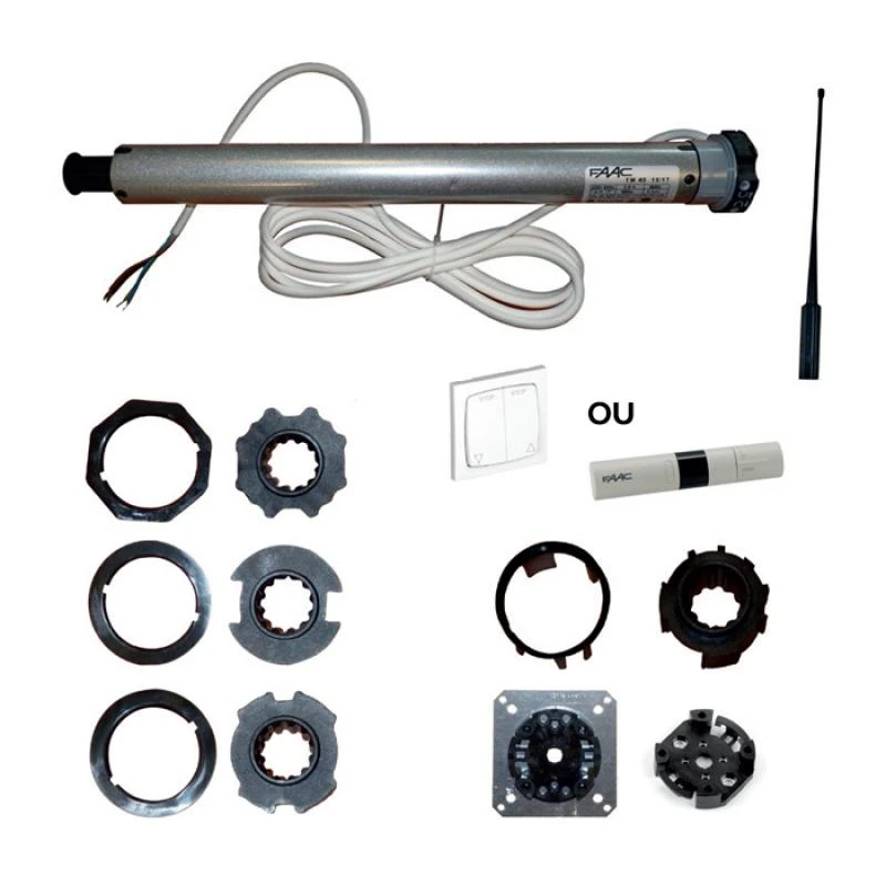 KIT T-MODE 2 MINI RENO 56 FILAIRE POUR VOLETS ROULANTS FAAC 1 KIT T-MODE 2 MINI RENO 56 FILAIRE POUR VOLETS ROULANTS FAAC