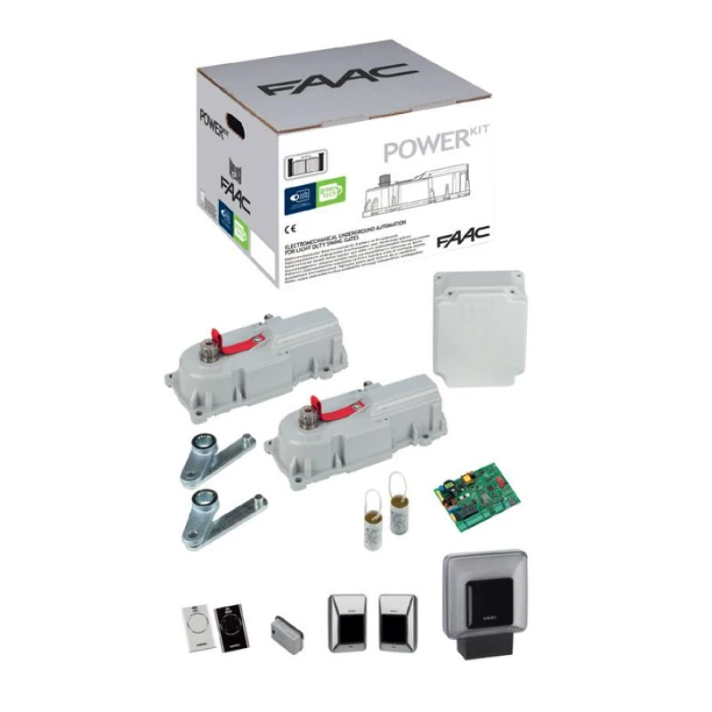KIT POWER START MOTORISATION POUR PORTAILS BATTANTS 24V FAAC 1 KIT POWER START MOTORISATION POUR PORTAILS BATTANTS 24V FAAC