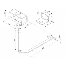 KPR24.B 24V KIT DE MOTORISATION À BRAS ARTICULE BENINCA 11 KPR24.B 24V KIT DE MOTORISATION À BRAS ARTICULE BENINCA -Automatisme de portail schema pr45 800x800 1