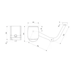 KMB24 Kit De Motorisation Pour Portail à 2 Battants BENINCA -Automatisme de portail schema technique mb 800x800